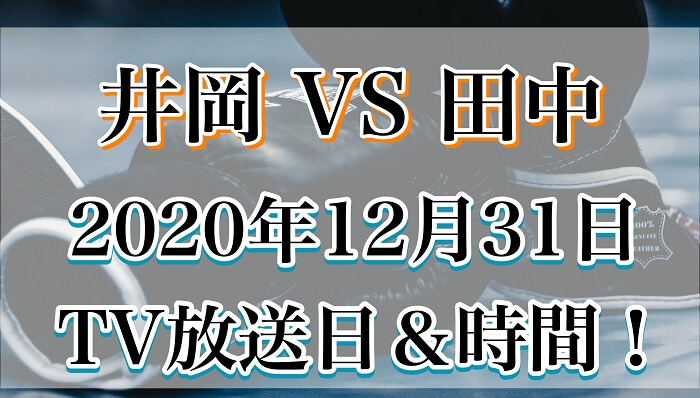 井岡一翔 Vs 田中恒成 テレビ放送日 時間を調査 はなげんきの犬小屋