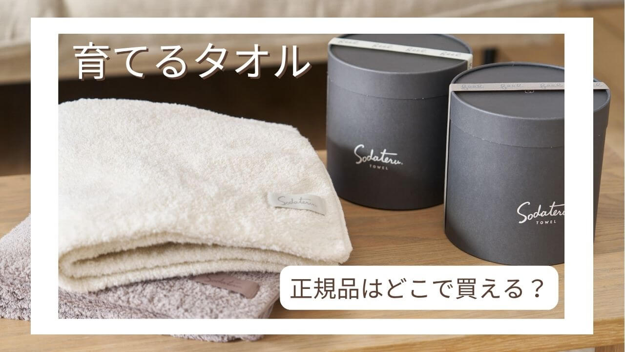 育てるタオル feelの正規品を購入できる通販サイトを紹介する記事のサムネイル画像